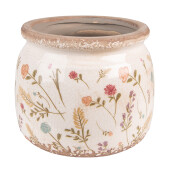 Ghiveci flori ceramica multicolora 15x13 cm