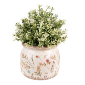 Ghiveci flori ceramica multicolora 15x13 cm