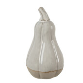 Set 2 pere decorative portelan bej 5x9 cm