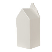 Casuta decorativa portelan bej 7x6x16 cm