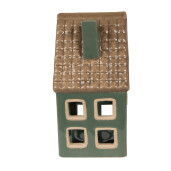 Candela Casuta portelan verde maro 9x8x15 cm