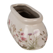 Ghiveci flori ceramica multicolora 18x7x7 cm