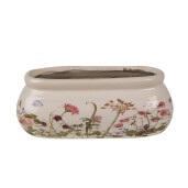 Ghiveci flori ceramica multicolora 18x7x7 cm