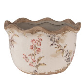 Ghiveci flori ceramica multicolora Flower 14x9 cm