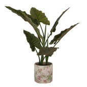 Ghiveci flori ceramica multicolora Rose 17x16 cm