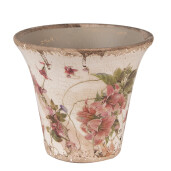 Ghiveci flori ceramica multicolora Flower 13x11 cm