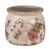 Ghiveci flori ceramica multicolora Flower 16x13 cm