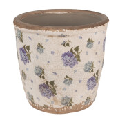 Ghiveci flori ceramica multicolora Hortensii 14x13 cm