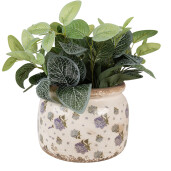 Ghiveci flori ceramica multicolora Hortensii 20x15 cm
