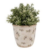 Ghiveci flori ceramica multicolora Masline 14x13 cm