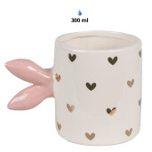 Cana ceramica Iepuras 13x9x9 cm, 300 ml