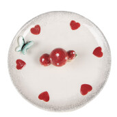 Platou decorativ ceramica Ciupercute 21x6 cm