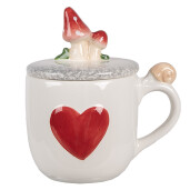 Set 4 cani ceramica Ciupercute 14x10x9/15 cm, 400 ml