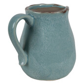 Carafa decorativa ceramica albastra 17x13x15 cm