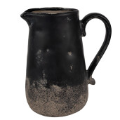 Carafa decorativa ceramica neagra maro 21x15x22 cm