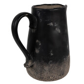 Carafa decorativa ceramica neagra maro 21x15x22 cm