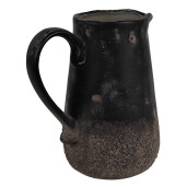Carafa decorativa ceramica neagra maro 16x12x18 cm