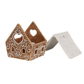 Candela Casuta portelan alb maro 9x7x8 cm