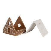 Candela Casuta portelan alb maro 8x8x8 cm