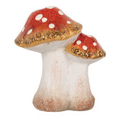 Ciupercute decorative ceramica multicolora 14x11x17 cm