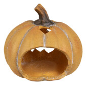 Dovleac decorativ ceramica portocalie 15x14x13 cm