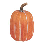 Dovleac decorativ ceramica portocalie 12x17 cm