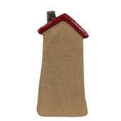 Casuta decorativa ceramica maro rosie 10x7x19 cm