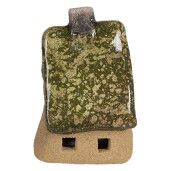 Casuta decorativa ceramica multicolora 7x6x9 cm