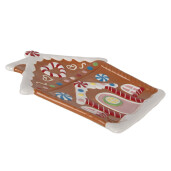 Platou Turta Dulce ceramica multicolora 21x20x2 cm