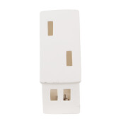 Casuta decorativa portelan alb led 9x6x15 cm