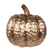 Dovleac decorativ ceramica aurie 17x17 cm