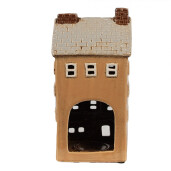 Candela Casuta ceramica portocalie bej 11x9x22 cm