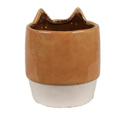 Ghiveci flori ceramica multicolora Pisicuta 11x13 cm