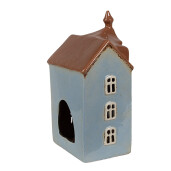 Candela Casuta ceramica albastra maro 13x9x22 cm