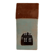 Candela Casuta ceramica gri maro 15x11x30 cm