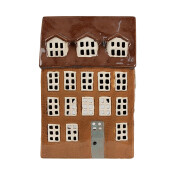 Candela Casuta ceramica alba maro 17x11x24 cm