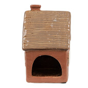 Candela Casuta ceramica portocalie maro 9x9x14 cm