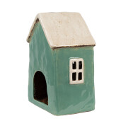 Candela Casuta ceramica multicolora 13x9x18 cm