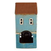 Candela Casuta ceramica maro albastra 11x9x22 cm