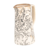 Carafa decorativa ceramica bej gri 16x11x20 cm