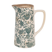 Carafa decorativa ceramica bej verde 21x14x26 cm