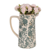 Carafa decorativa ceramica bej verde 21x14x26 cm