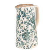 Carafa decorativa ceramica bej verde 16x11x20 cm