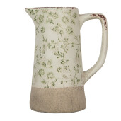 Carafa decorativa ceramica verde bej 16x11x20 cm