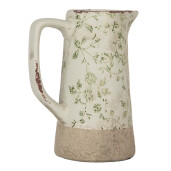 Carafa decorativa ceramica verde bej 16x11x20 cm
