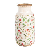 Vaza flori ceramica multicolora Capsuni 15x32 cm