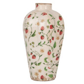 Vaza flori ceramica multicolora Capsuni Ø 17x29 cm