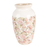 Vaza flori ceramica multicolora 21x37 cm