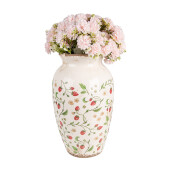 Vaza flori ceramica multicolora Capsuni 21x37 cm