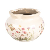 Ghiveci flori ceramica multicolora 20x14 cm